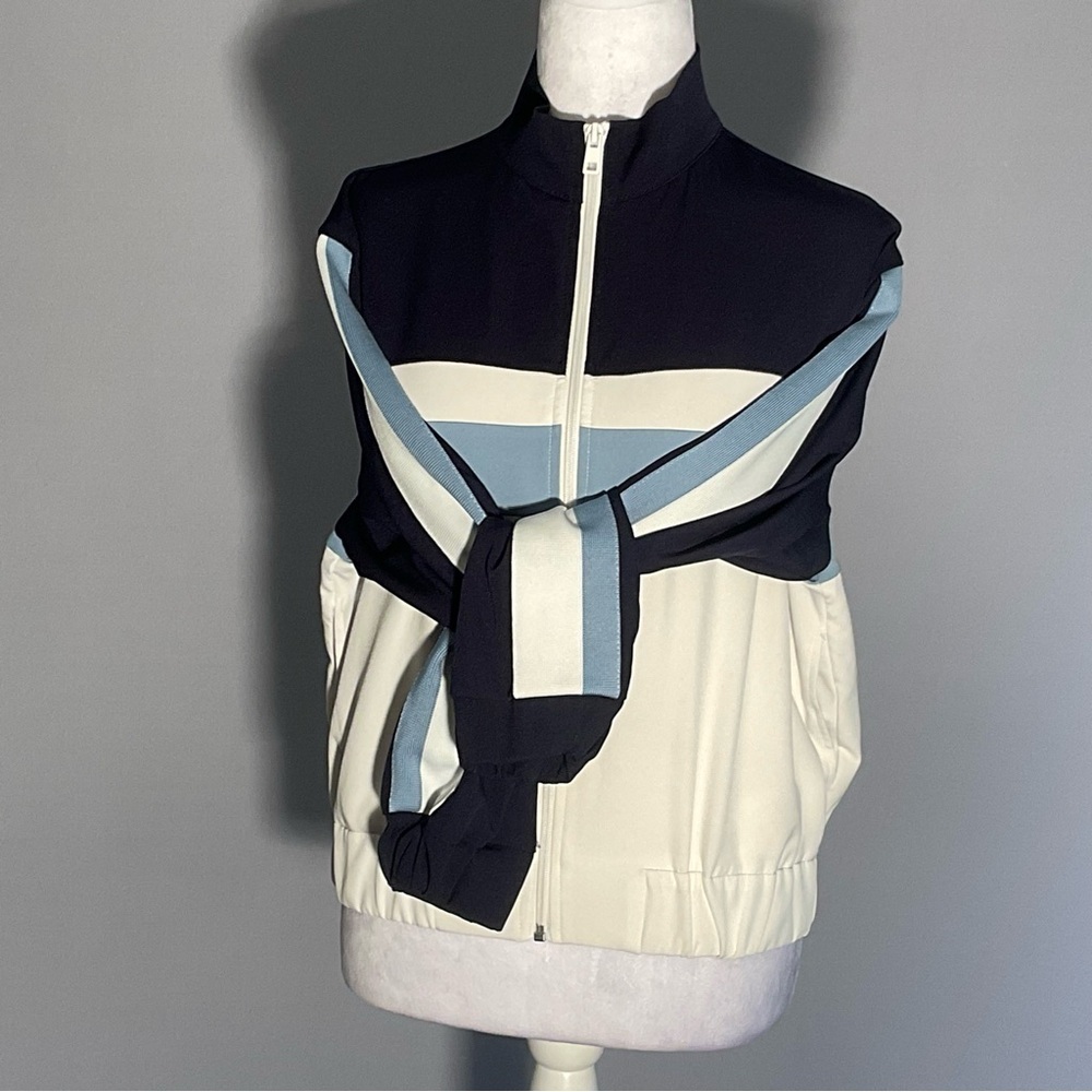 Zara Zip Front Colorblock Track Jacket Size Medium - Picture 15 of 16